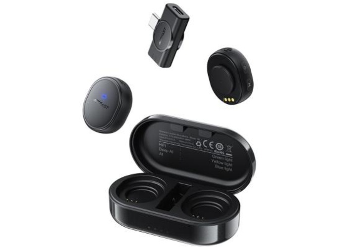 ACEFAST R3 Wireless Lavalier Microphone Omnidirectional Low Latency Noise Reduction Mic - Back product thumbnail 2