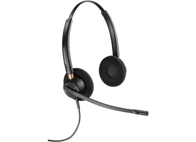 HP Poly EncorePro 520 Binaural Headset +Quick Disconnect, 5.6mm Speaker Size, Omnidirectional Microphone, Stereo Headphones, 13.5cm Boom Mic Length, 78.5cm Cable Length, Black product thumbnail 2