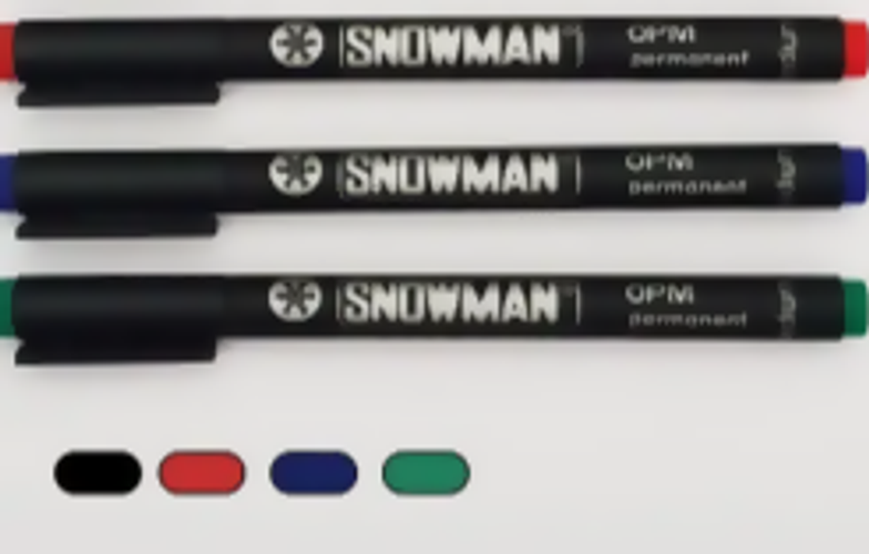 SNOWMAN OPM permanent Blue