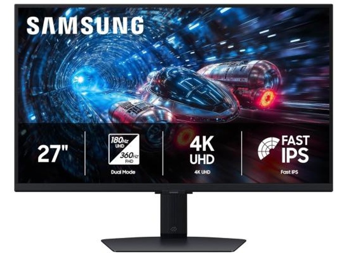 SAMSUNG Odyssey G7 G70F 27" Fast IPS Dual Mode (4K 180Hz or FHD 360Hz) 1ms HDR10+ Flicker Free Eye Saver Mode G-SYNC Compatible Ajdustable Stand w/ HDMI 2.1 & Display Port product thumbnail 2