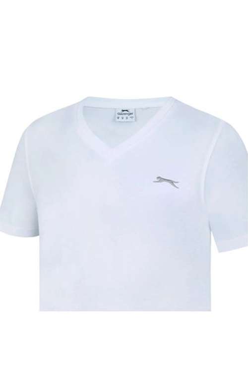 Slazenger Mens Embroidered Logo Cotton T-Shirt - White product thumbnail 2
