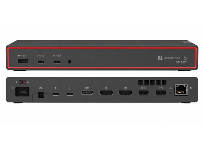 Lenovo ThinkPad Thunderbolt 5 Smart Dock 7500, 120Gbps Data Transfer, 180W Power Delivery, Multiple Display Support, 2.5Gbps Ethernet, Black product thumbnail 2