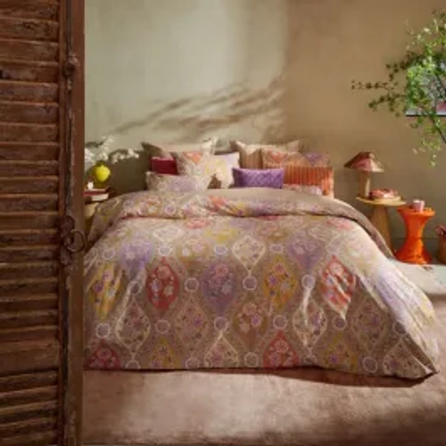 Bedding House Ornamento Ramo Duvet Cover Set - 100% Cotton - 200 Thread - King & Super King - 3 Pcs - Multicolor product thumbnail 2