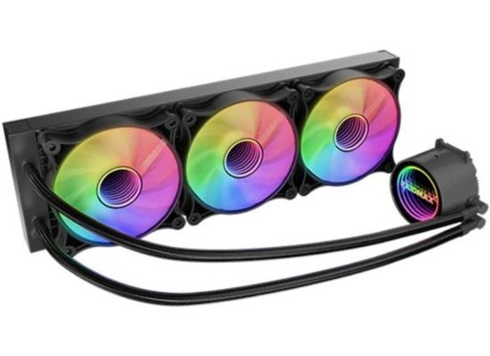 Raidmax Infinita LS360 AIO Water Cooling System 360mm ARGB/RGB Light PWM Compatible with Intel & AMD CPU Socket . Black product thumbnail 2