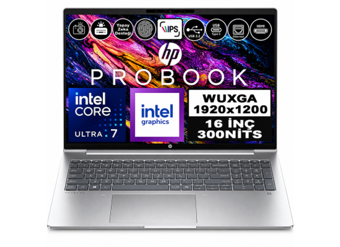 HP ProBook 4 G1iR 16 (2025) Intel Core Ultra 7 150U 10-Core For Everyday Business Performance Protected by HP Wolf Security W/ DDR5 Memory & 16" IPS Display , Silver product thumbnail 2