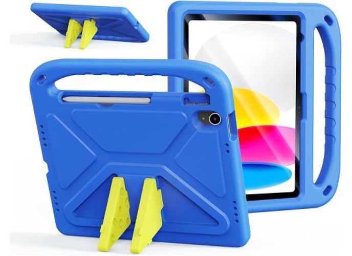 DUX DUCIS Puff Series Kids Case for Apple iPad 10 (2022)/11 (2025) – EVA Light Kids Shockproof Cover with Handle & Kickstand & Full Drop Protection – Blue product thumbnail 2