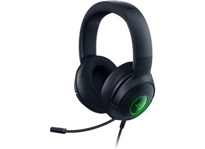 Razer Kraken V3 X Wired USB 7.1 Surround Sound Lightweight Build Triforce 40mm Drivers HyperClear Cardioid Mic Chroma RGB Lighting - Black product thumbnail 2