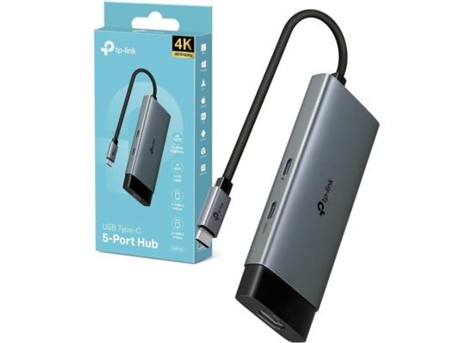 Tp-Link UH5020C USB Type-C 5 in 1 Hub, 4K HDMI, PD 100W, USB 3.0, Plug & Play, 5 Gbps SuperSpeed Data Transfer, Windows, Mac, Linux, iPadOS, iOS, Android, Chrome product thumbnail 2