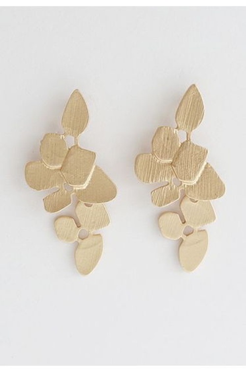 Flower Leaves Drop Earrings product thumbnail 2