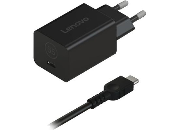 Lenovo GaN Nano 65W USB-C Fast & Safe Charging USB-C Output Port with 1.8 m USB C Cable - EU Plug product thumbnail 2
