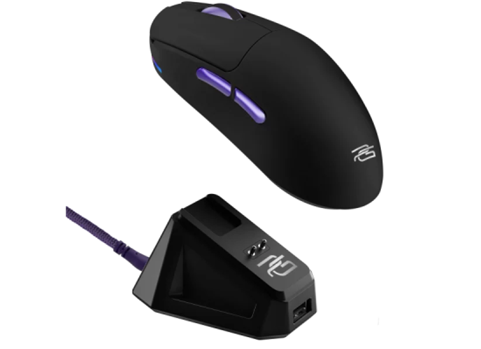 Proove Gaming Superfight Wireless Tri-Mode Gaming Mouse 12000 DPI with Charging Dock – Black/Purple (WMSW00122001) product thumbnail 2