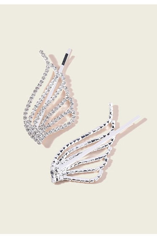 2-Pack Crystal Wing Bobby Pins product thumbnail 2