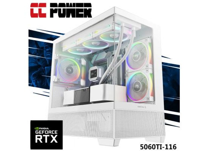 CC Power 5060TI-116 Gaming PC NEW Intel Ultra 5 10-Cores w/ Nvidia RTX 5060TI 8GB DDR7 & Advanced Air Cooler product thumbnail 2