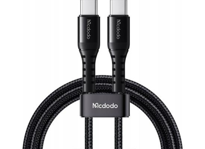Mcdodo CA-5641 60W 3A Type-C To Type-C 1M Charging and Data Cable -Black product thumbnail 2