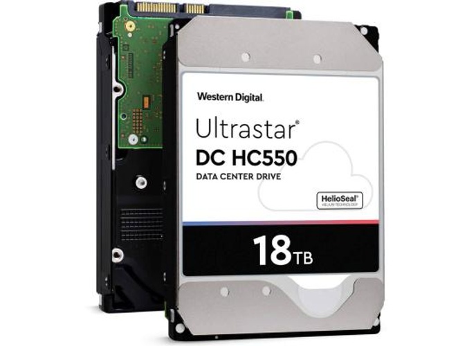 WD 18TB Ultrastar DC HC550 SATA HDD 7200 RPM Class SATA 6 Gb/s 512MB Cache 3.5" product thumbnail 2