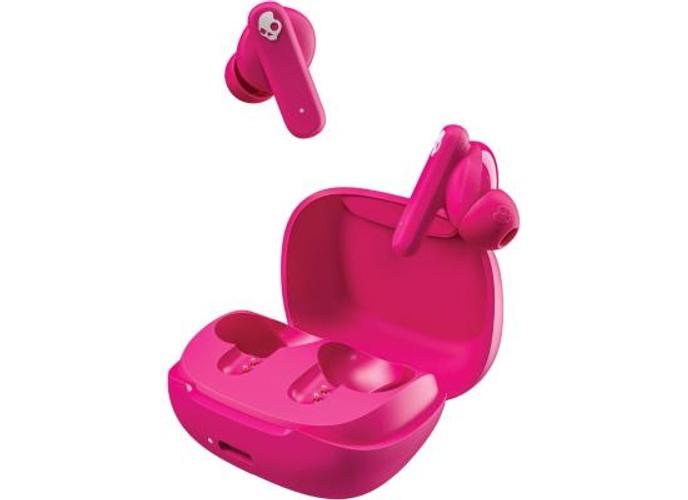 Skullcandy SMOKIN Buds Wireless Earbuds, Bluetooth Headphones, Noise Isolating Fit, Up to 20 Hours Battery, IPX4 Sweat and Water Resistant, Microphone for iPhone Android - Pink product thumbnail 2