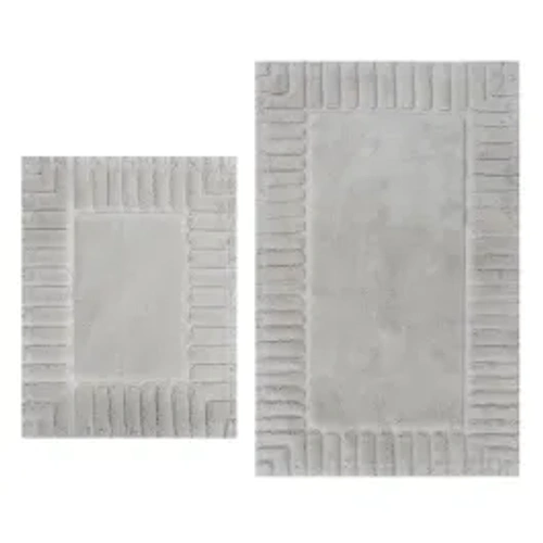 Nova Home Lasan Cotton Bath Rug Set - 2Pcs - Beige product thumbnail 2
