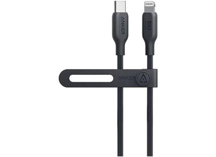 Anker 542 USB-C To Lightning Cable Bio-Based, 20,000-bend Lifespan, Up To 30W Fast Charging, For iPhone, iPad And more, 1.8M, Black product thumbnail 2
