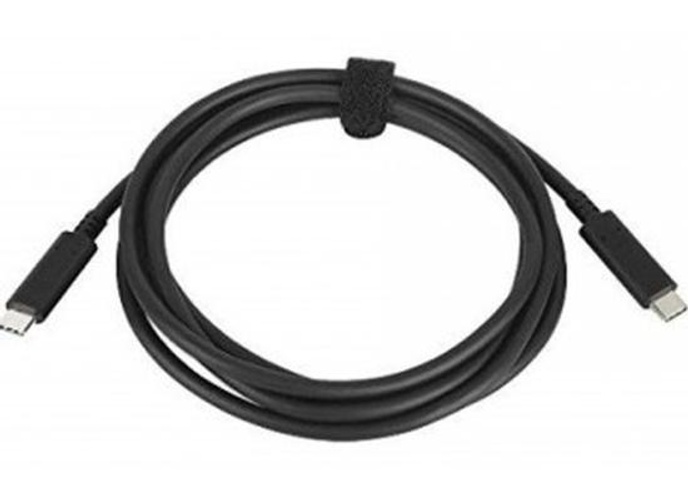 Lenovo USB-C to USB-C Data Cable 4K 2M For USB-C Dockstation & Other USB-C Devices - Black product thumbnail 2