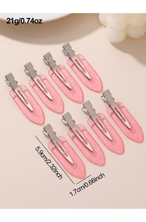 Set of 8 - Light Pink Hair Clips product thumbnail 4