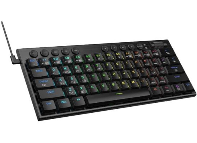 Redragon K632 Noctis 60% Wired RGB Mechanical Ultra-Thin Low Profile Dedicated Media Control - Linear Red Switch product thumbnail 2