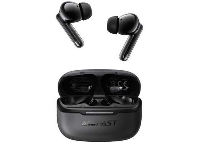 ACEFAST W5 TWS Earphones Hybrid ANC ENC Noise Reduction Bluetooth-Compatible Earbuds, 6-Mic, 30H Battery, Low Latency, IPX4, Fast Charging - Black product thumbnail 2