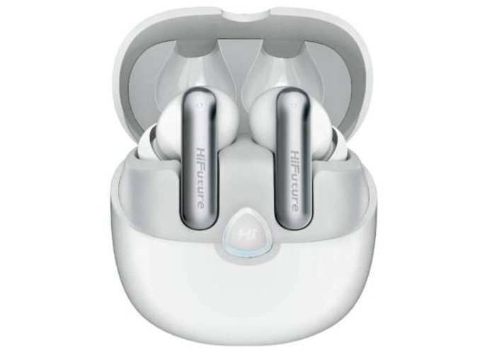 Hifuture Sonic AIR TWS Earbuds, ENC for Calls, Bluetooth 5.3, 25 Hours Playtime, IPX5 Sweatproof, Powerful Bass - White product thumbnail 2