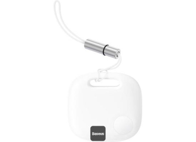 Baseus T2 Pro Bluetooth Key Finder - Anti-Loss Tracker with Replaceable Battery, 365-Day Smart Tag for Keys, Pets, Luggage - iOS & Android - White product thumbnail 2