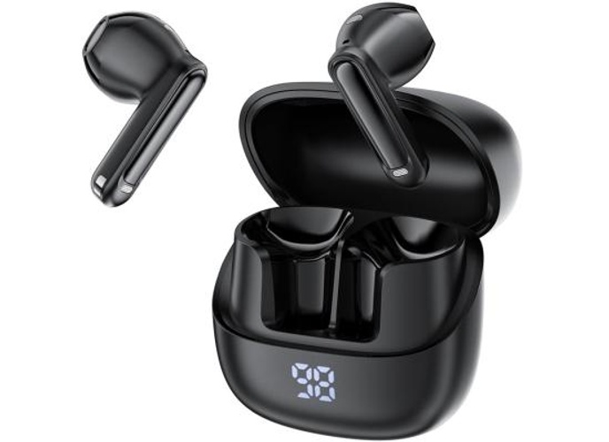ACEFAST W2 TWS Bluetooth-Compatible Earbuds Active Noise Cancelling Earphones with LED Display Charging Case - Black product thumbnail 2