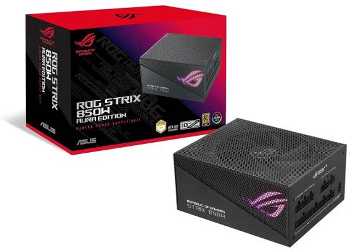 ASUS ROG Strix 850W Gold Aluminum Axial-tech Fan PCIe Gen 5.0 Fully Modular Power Supply - Aura Edition product thumbnail 2