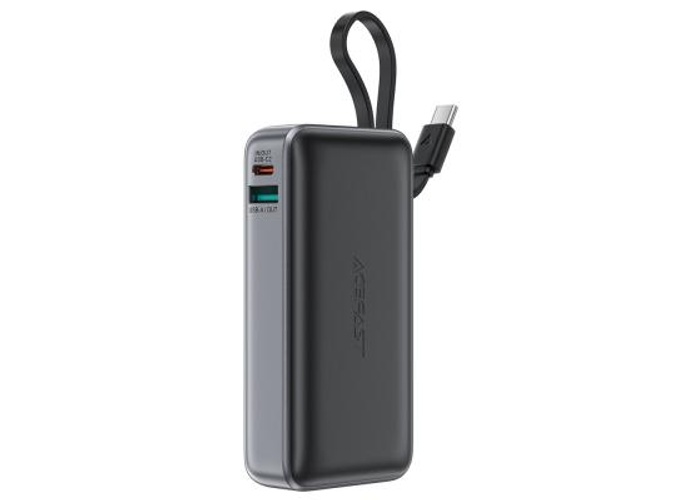 ACEFAST M7 PD 30W Fast Charging 10000mAh Power Bank Battery with USB-C Cable - Black product thumbnail 2
