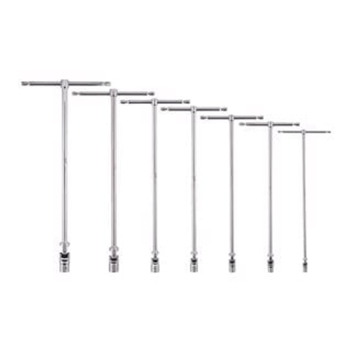 Milwaukee 7-Piece T-Bar Handle with Swivel Socket Hex Metric Set