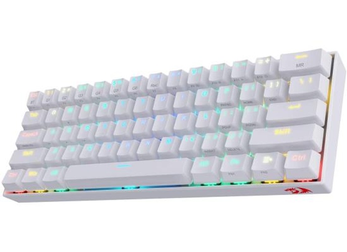 Redragon K530 Pro Draconic 60% Wireless RGB Mechanical Keyboard, BT/2.4Ghz/Wired 3-Mode 61 Keys Compact Gaming Keyboard w/Hot-Swap Socket, Free-Mod Plate Mounted PCB & Tactile Brown Switch - White product thumbnail 2