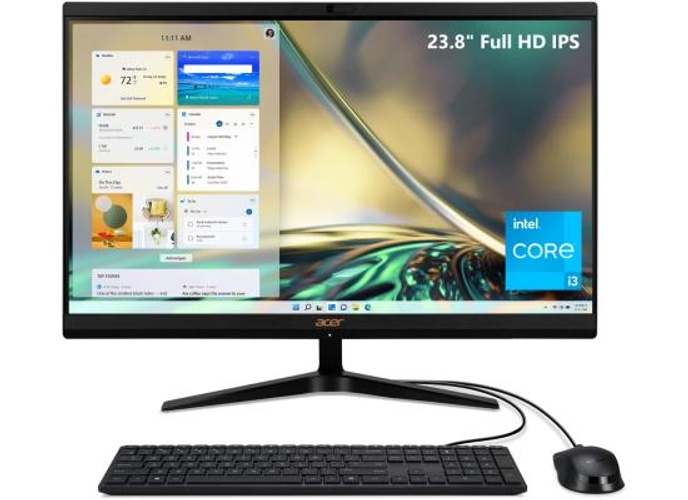 Acer Aspire All-in-One C24-1700 NEW 12Gen Intel Core i3 6-Cores w/ 24" NONE Touch Screen (Customized) - Black product thumbnail 2