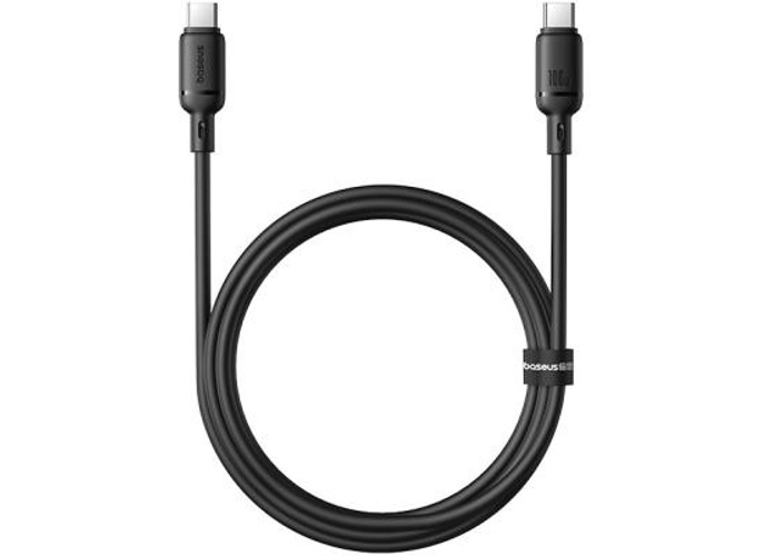 Baseus Silky Series Fast Charging Cable Type-C to Type-C 100W 1M - Black product thumbnail 2