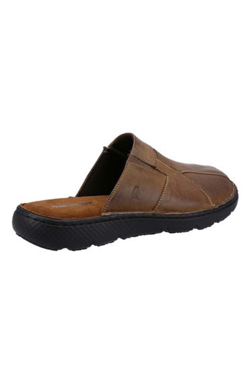 Hush Puppies Mens Carson Leather Mules - Brown product thumbnail 4