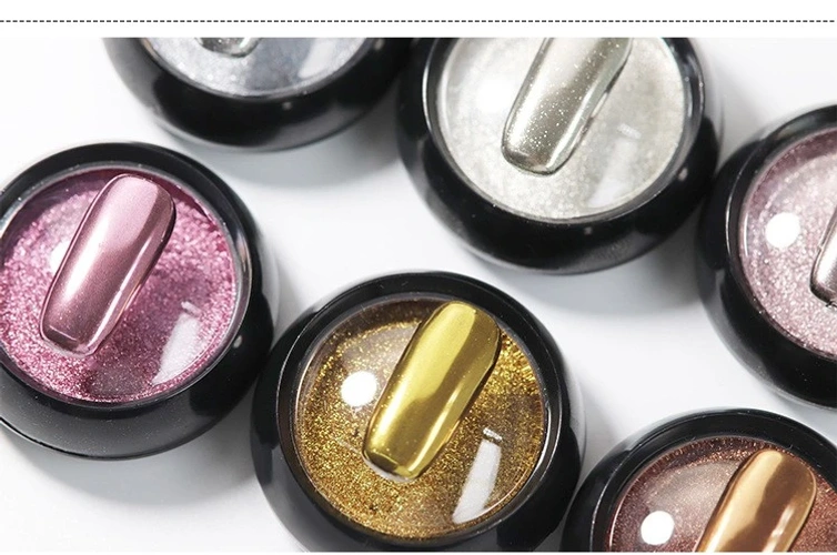 Nail art, titanium powder, magic mirror powder, electroplated metallic, aurora, champagne, shiny fine powder product thumbnail 13