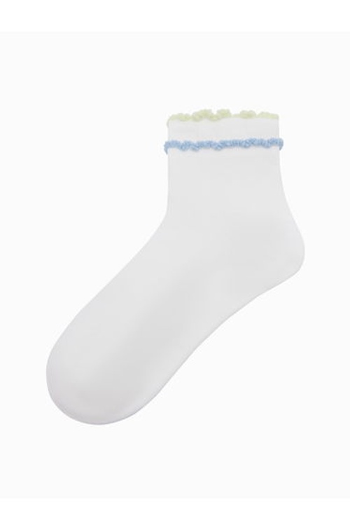 Women's Ruffle Ankle Socks - 2 Pairs