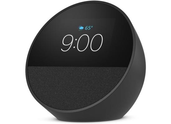 Amazon Echo Spot (2024 release) Smart Alarm Clock With Vibrant Sound + Alexa, Black product thumbnail 2