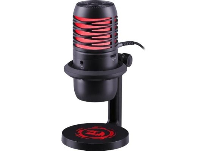 Redragon Nebula GM211 Gaming Stream USB Microphone, Cardioid Polar Pattern, Adjustable Tripod & Shock Mount, 192kHz/24-Bit, RGB Lighting, Volume Control & Mute Button, Black product thumbnail 2