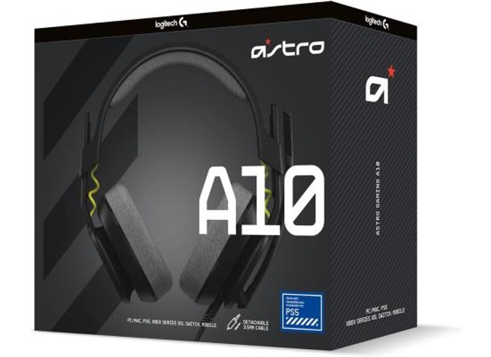 Logitech G Astro A10 Gen 2 Cross-Platform Wired Gaming Headset for PlayStation 5/4, Xbox S|X, Nintendo Switch, PC: 3.5mm Headphone Jack, 32mm Drivers, Flip-to-Mute Mic, Over-Ear - Black/PS Edition product thumbnail 2