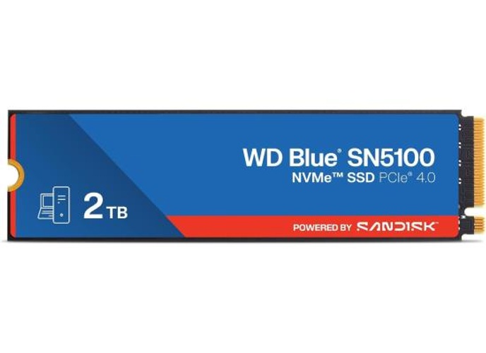 WD Blue SN5100 2TB NVMe Internal SSD - PCIe Gen 4.0, M.2 2280, Up to 7,100 MB/s w/ nCache 4.0 Technology product thumbnail 2