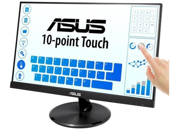 ASUS VT229H 21.5" Monitor 1080P IPS 10-Point Touch Eye Care with HDMI VGA - Black product thumbnail 2