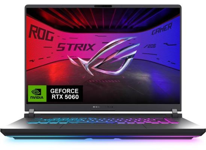 ASUS ROG Strix G16 (2025) G614FM NEW 9Gen AMD Ryzen™ 9 9955HX 16-Cores w/ Nvidia RTX 5060 8GB DDR7 & 16" IPS 165Hz Display - Eclipse Gray product thumbnail 2