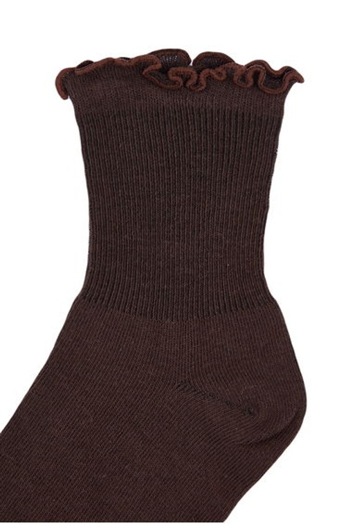 Multicolored 3-Pack Cotton Elastic Mouth Lettuce Detailed Knitted Socks product thumbnail 2