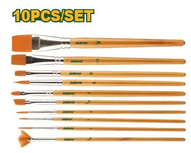 JADEVER 10‑Piece Paint Brush Set