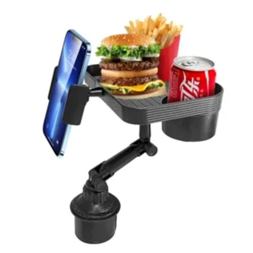 حامل هاتف مع صينية طعام Drink Cup Holder Phone Mount