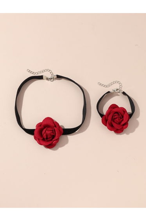 Set of 2 - Flower Necklace and Bracelet product thumbnail 3