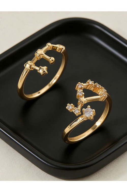Set of 2 - Gold Embellished Rings product thumbnail 2