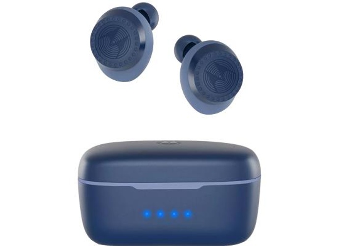Motorola VerveBuds 200 Wireless Earbuds For Sport Gym Exercise Fitness IPX5 Comfortable Fit Compatible w/ Voice Assistants 3 Buds Sizes - Blue product thumbnail 2